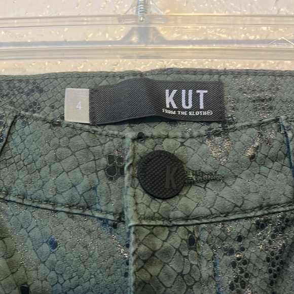 NWT Kut From The Kloth Connie High Rise Fab AB Skinny Snakeskin Size 4 - Picture 6 of 9